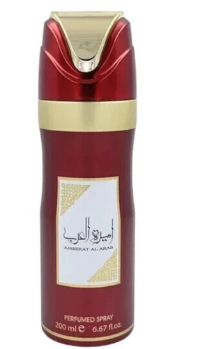 .. Spray Lattafa Ameerat Al Arab Vermelho 200Ml