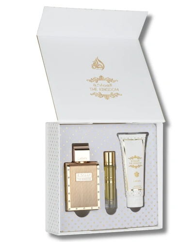 Kit Lattafa Fragrance Gift The Kingdom Men 3pçs