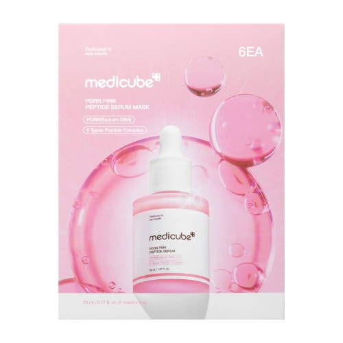 .. Medicube Pdrn Pink Peptide Serum Mask 6ea 23ml