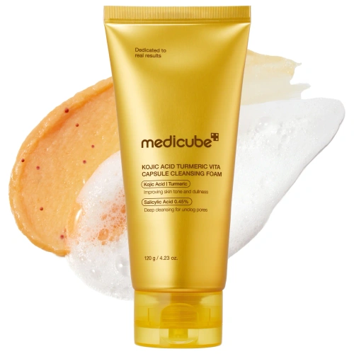 .. Medicube Kojic Acid Turmeric Vita Capsule Cleansing Foam