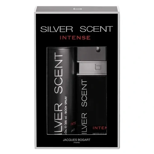 . Kit Jacques Bogart Silver Scent Intense Edt 100ml + Spray 200ml