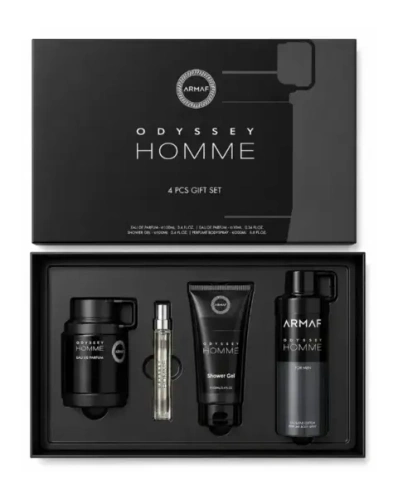 Kit Armaf Odyssey Homme Black 4 Pcs Gift Set