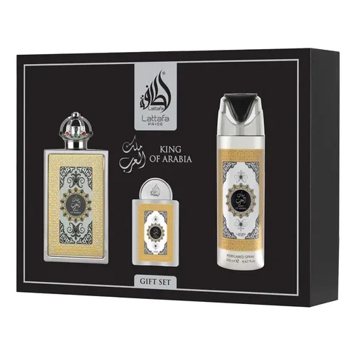 Kit Lattafa King Of Arabia 3pcs Gift Set