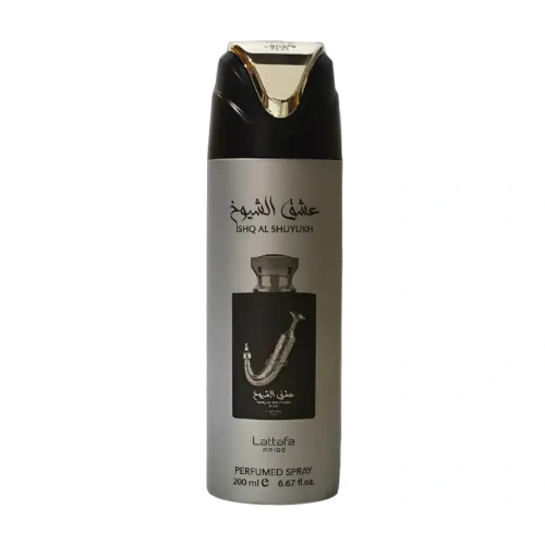 .. Spray Lattafa  Ishq Al Shuyukh Silver 200ml