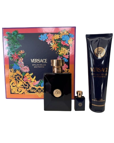 . Kit Versace Dylan Blue Pour Homme 3pçs